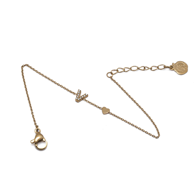 PULSERA ZO8988B200 Dorado V Acero Inoxidable 2D15