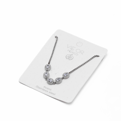 PULSERA ZO13979B PLATEADO Acero Inoxidable