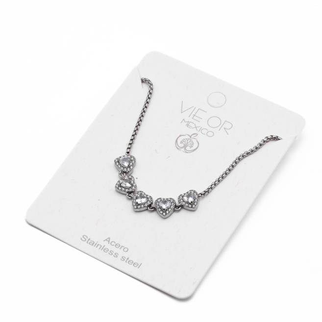 PULSERA ZO13983B PLATEADO Acero Inoxidable