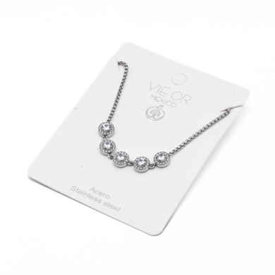 PULSERA ZO13982B PLATEADO Acero Inoxidable