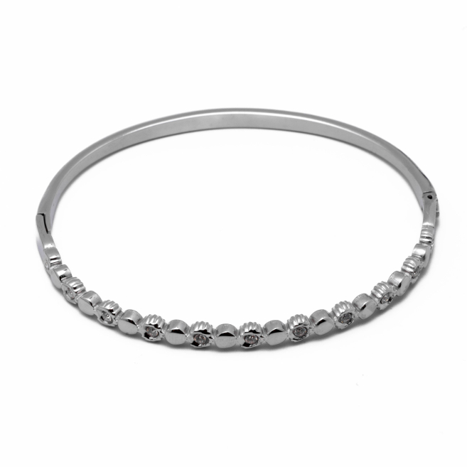 BRAZALETE ZO15541B PLATEADO Acero Inoxidable