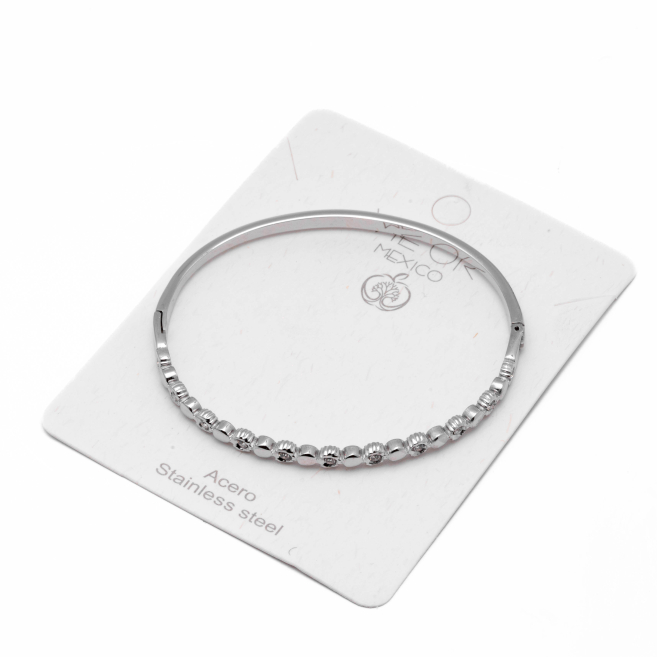 BRAZALETE ZO15541B PLATEADO Acero Inoxidable