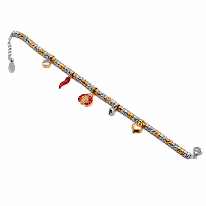 PULSERA ZO13527B BICOLOR Acero Inoxidable