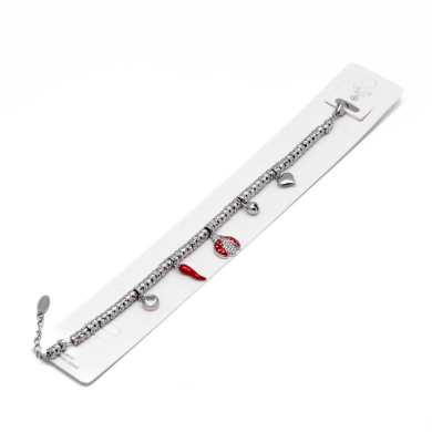 PULSERA ZO13527B PLATEADO Acero Inoxidable