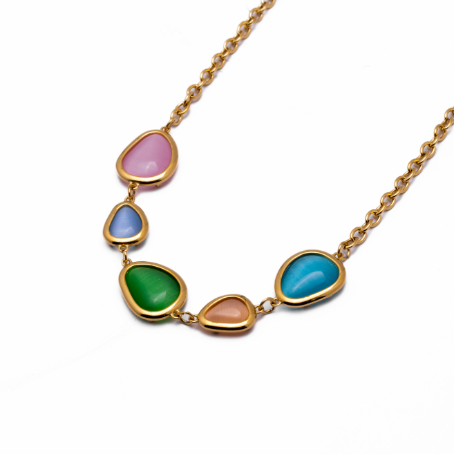 COLLAR ZO13498N DORADO Acero Inoxidable