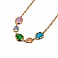 COLLAR ZO13498N DORADO Acero Inoxidable