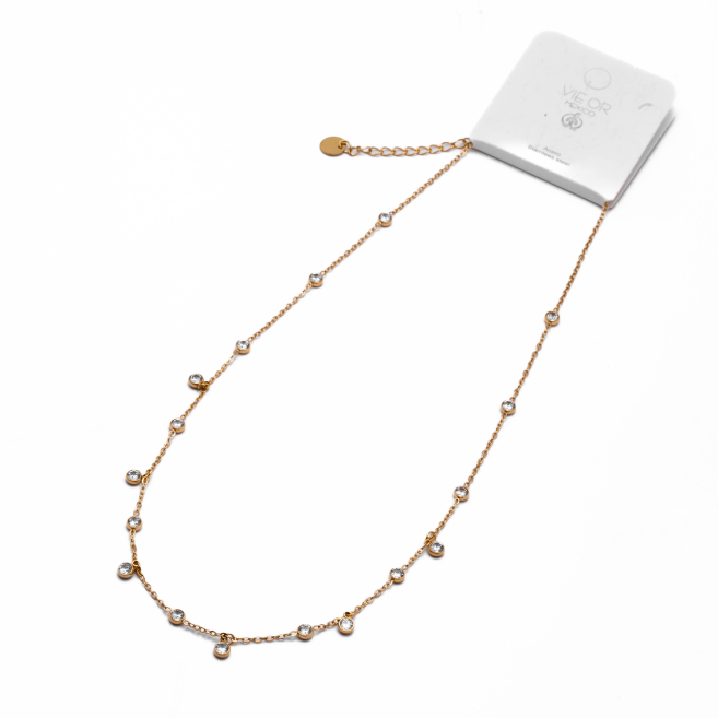 COLLAR ZO15579N DORADO Acero Inoxidable