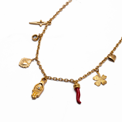 COLLAR ZO13355N DORADO Acero Inoxidable