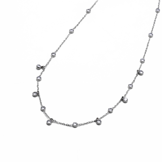 COLLAR ZO15579N PLATEADO Acero Inoxidable