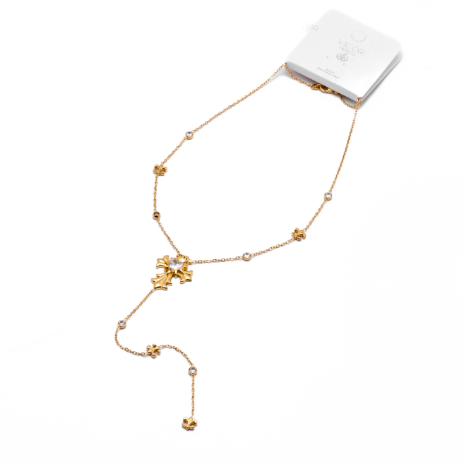 COLLAR ZO13409N DORADO Acero Inoxidable