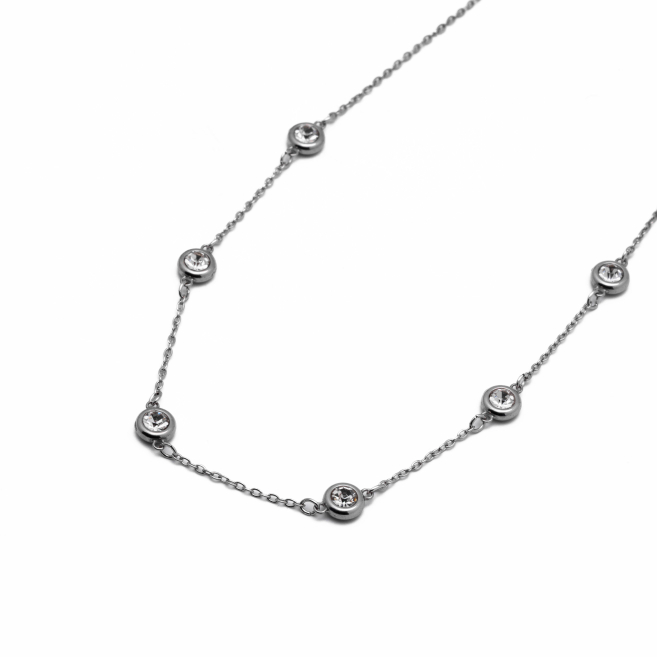 COLLAR ZO15497N PLATEADO Acero Inoxidable