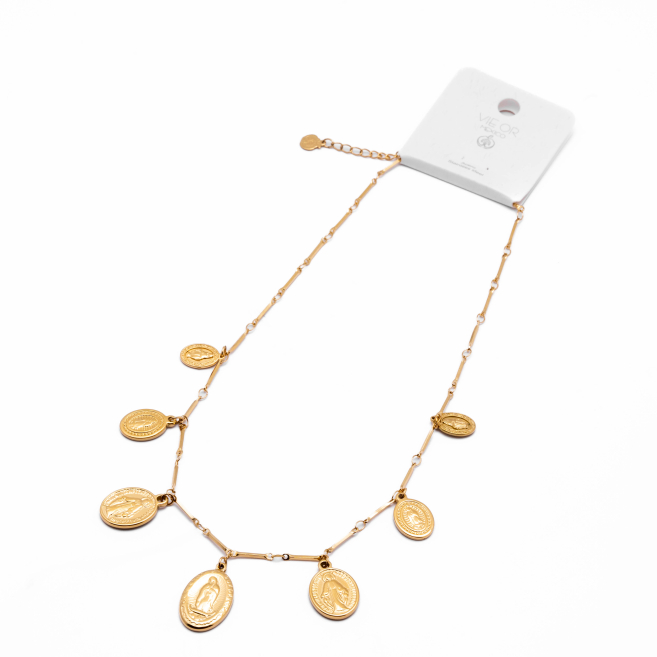 COLLAR ZO14411N DORADO Acero Inoxidable