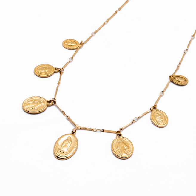 COLLAR ZO14411N DORADO Acero Inoxidable