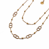 COLLAR ZO15179N DORADO Acero Inoxidable