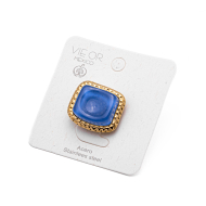 ANILLO ZO14208R DORADO+AZUL Acero Inoxidable