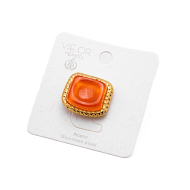 ANILLO ZO14208R DORADO+NARANJA Acero Inoxidable
