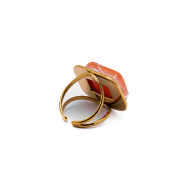 ANILLO ZO14208R DORADO+NARANJA Acero Inoxidable