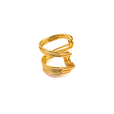 ANILLO ZO15590R DORADO Acero Inoxidable