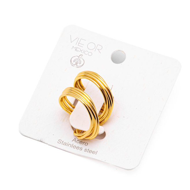 ANILLO ZO15590R DORADO Acero Inoxidable