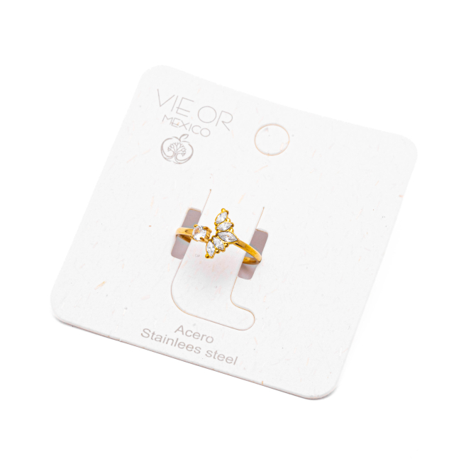 ANILLO ZO13810R DORADO Acero Inoxidable