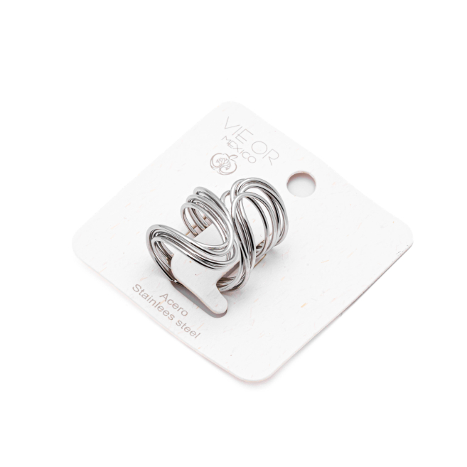 ANILLO ZO15590R PLATEADO Acero Inoxidable