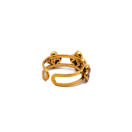 ANILLO ZO15099R DORADO+MULTICOLOR Acero Inoxidable A42