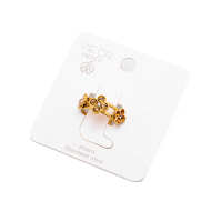 ANILLO ZO15099R DORADO+CAFE Acero Inoxidable A42