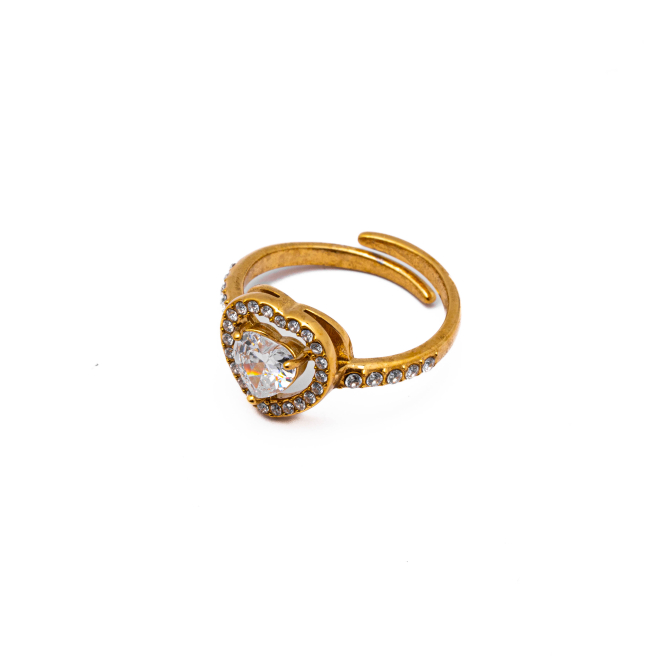 ANILLO ZO15863R DORADO Acero Inoxidable