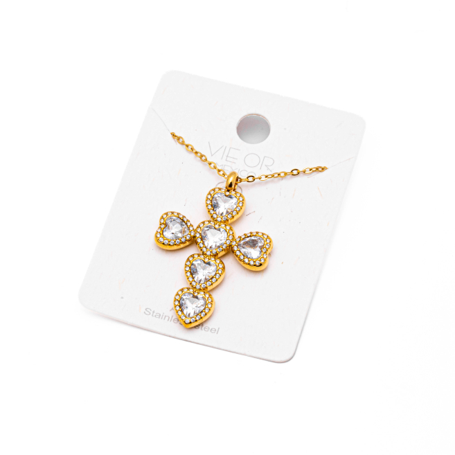 COLLAR ZO13838N DORADO Acero Inoxidable