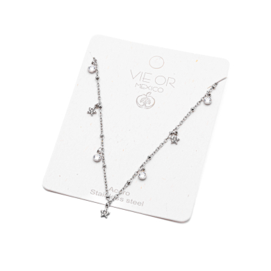 COLLAR ZO13709N PLATEADO Acero Inoxidable E26