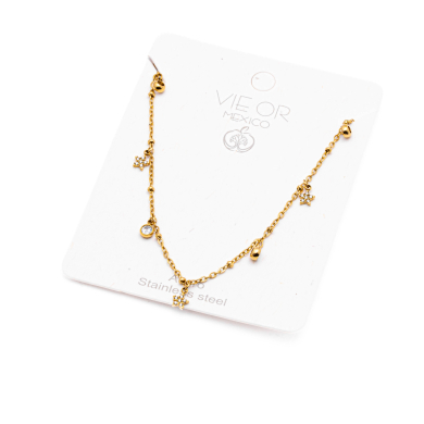 COLLAR ZO13709N DORADO Acero Inoxidable E26