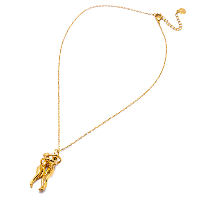 COLLAR ZO12117N DORADO Acero Inoxidable