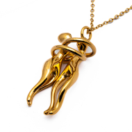 COLLAR ZO12117N DORADO Acero Inoxidable
