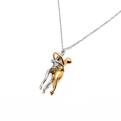 COLLAR ZO12117N BICOLOR Acero Inoxidable