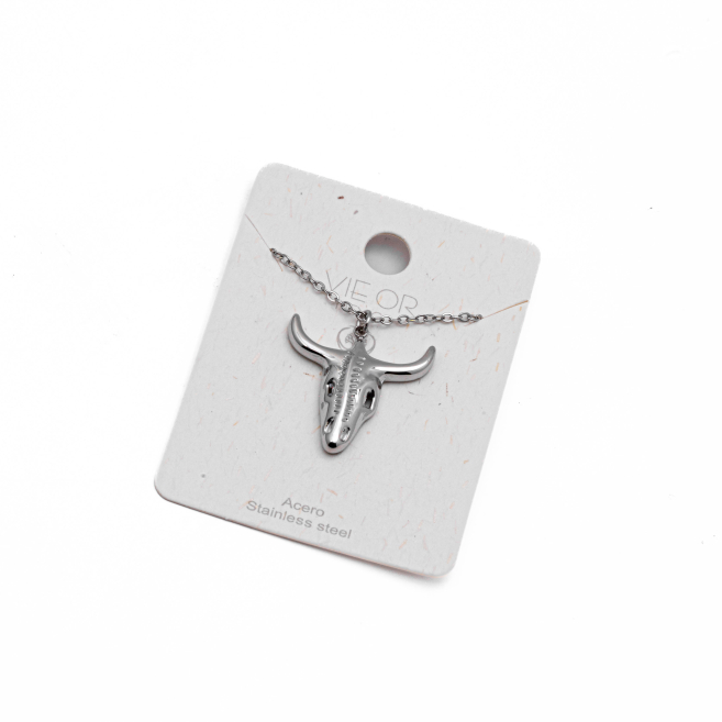 COLLAR ZO10489N200 PLATEADO Acero Inoxidable 2D21