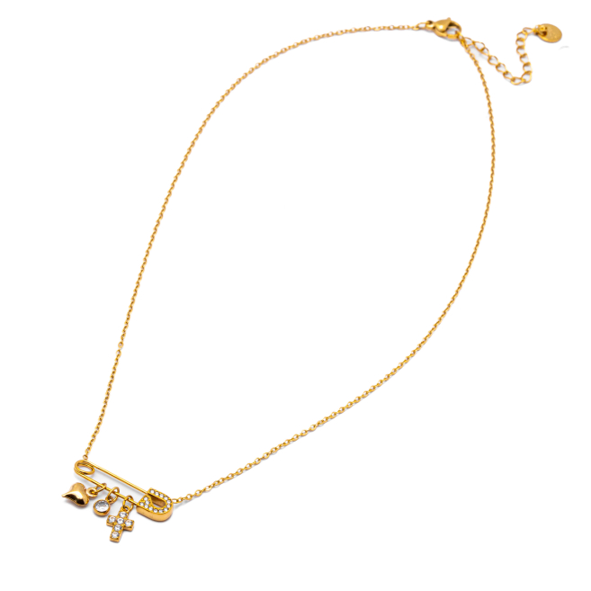 COLLAR ZO15062N DORADO Acero Inoxidable