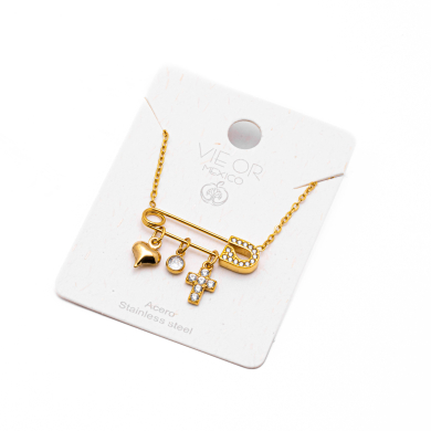 COLLAR ZO15062N DORADO Acero Inoxidable