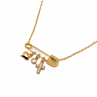 COLLAR ZO15062N DORADO Acero Inoxidable