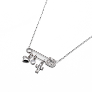 COLLAR ZO15062N PLATEADO Acero Inoxidable