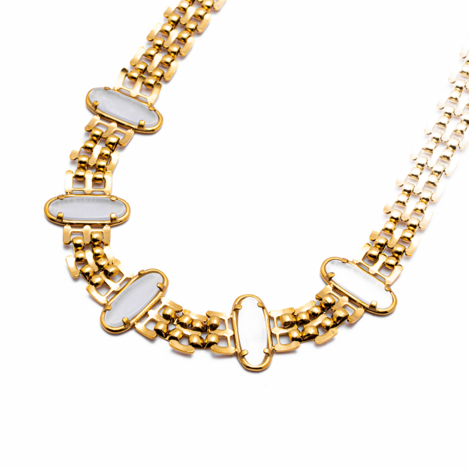 COLLAR ZO13486N DORADO Acero Inoxidable