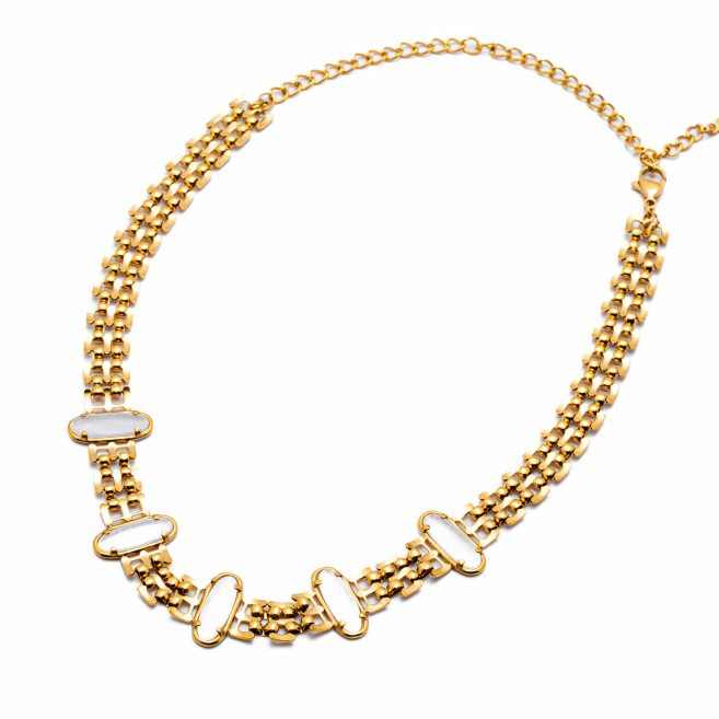 COLLAR ZO13486N DORADO Acero Inoxidable