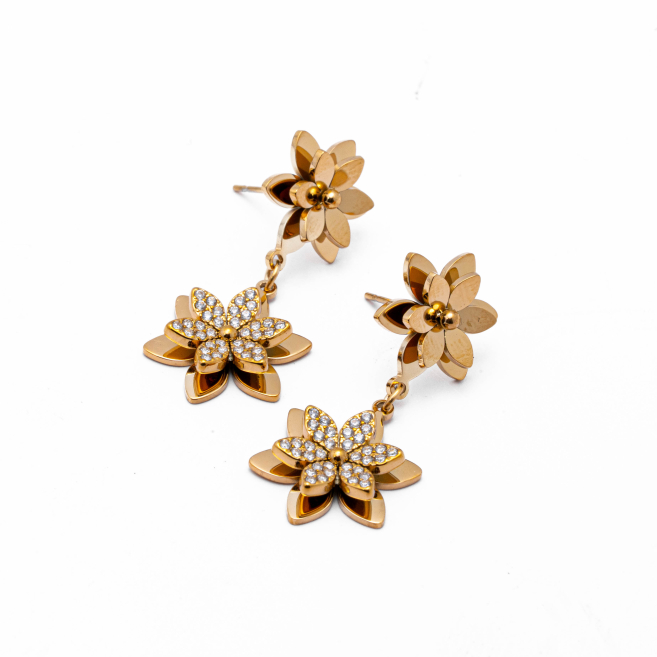 ARETES ZO14530E DORADO Acero Inoxidable