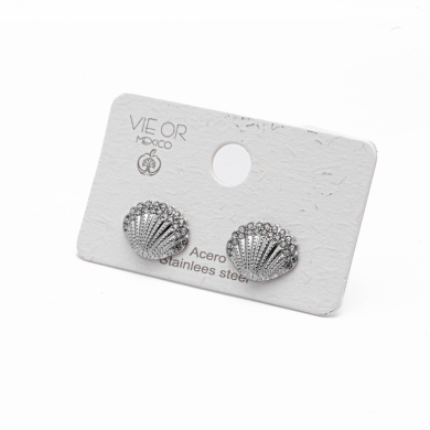 ARETES ZO14826E PLATEADO Acero Inoxidable