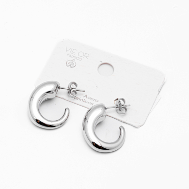 ARETES ZO15546E PLATEADO Acero Inoxidable F29