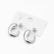 ARETES ZO15546E PLATEADO Acero Inoxidable