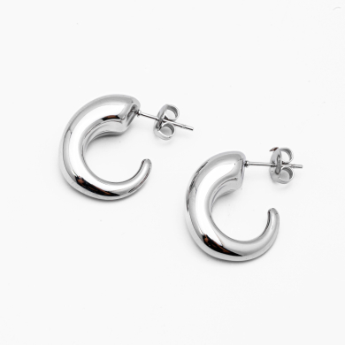 ARETES ZO15546E PLATEADO Acero Inoxidable
