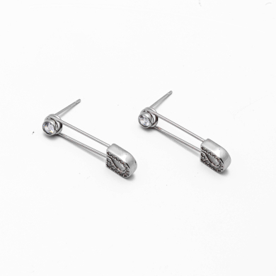 ARETES ZO15060E PLATEADO Acero Inoxidable