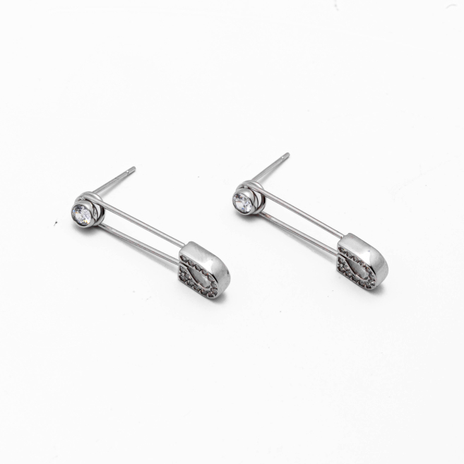 ARETES ZO15060E PLATEADO Acero Inoxidable