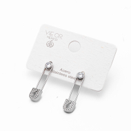 ARETES ZO15060E PLATEADO Acero Inoxidable
