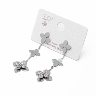 ARETES ZO15252E PLATEADO Acero Inoxidable